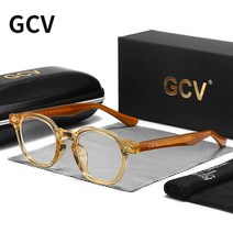 안경테 여자 남자 뿔테 투명 명품 티타늄 안경 gcv acetate johnny men