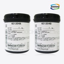 K_신에츠 RTV 실리콘 고무 KE1204 A+B SET 2kg 산업용, 단품