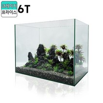 [청룡아쿠아] 크레이지프라이스 일반어항 60슬림 60x30x36cm 6T 2자슬림