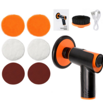 SUITU 무선 광택기 자동차 미니 폴리셔 소형 샌딩기 경량 왁싱기 풀 세트 셀프 유막 제거 왁싱 광택 복원, 기본구성