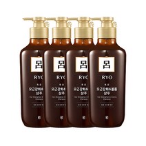 려 흑운 모근강화 볼륨 케어 샴푸 400ml 4개