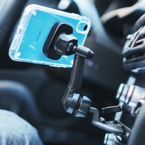 링케 2 in 1 CD슬롯 윙 차량용 휴대폰 거치대, 1개, 블랙