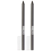 애교살라이너 아이펜슬 철벽녀 안번지는 번지지않는 음영 안지워지는아이라이너 Maybelline New York 타투 스튜디오 워터프루프 롱 웨어링 아이라이너 펜슬 메이크업 볼드, 2 카운트, 강렬한 차콜