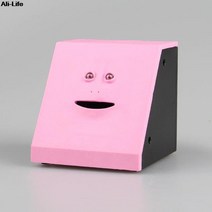 1pc 어린이 동전 상자 귀여운 얼굴 은행 돈 안전 돼지 저금통 돈을 위해 먹는 아이들 크리 에이 티브 장난감 크리스마스 선물, 02 as pic