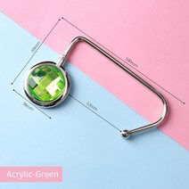 크리 에이 티브 가방 테이블 후크 크로 셰 뜨개질 핸드백 테이블 홀더 테이블 지갑 후크 휴대용 금속 아크릴 다이아몬드 옷걸이 데스크 스토리지 후크, A-5