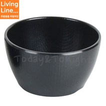 Kitchen 블랙 체크 업소용 멜라민 공기 한정식 고급 식당 밥공기 국공기 밥그릇, ♡일식공기 체크(흑) DS-7853/7916♡, [ 1개 ]
