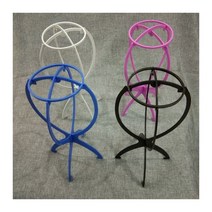 형태유지 보관 스탠드 전문가용 조립식 가발 거치대, 1, 블랙