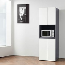 Sunshine 전자레인지 수납장 렌지대 컬러풀 주방 서랍장 양문서랍 선반 600, 올엘로우