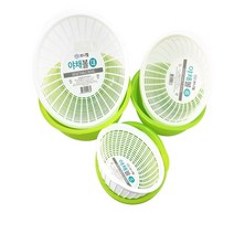 믹싱볼 플라스틱 채반 소쿠리 원형 색상랜덤, 대