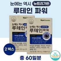 식약청 인증 눈 건강 기능성 마리골드꽃 추출물 루테인 30캡슐 ﻿x 2통 2개월분 . 비타민 A B E 미네랄 아연 셀렌 망간 나이아신 잦은 야간 운전 눈이 침침 답답 책 독서, 3세트 ( 6통 )