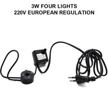 워터 펌프 저소음 ac 220v 3w eu plug mini submersible water pump 50gph submersible water pump 수족관 분수 공기 연못, 빛으로 3w