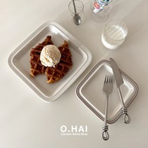 시라쿠스 메이플 정사각접시 (2 size / 5 color), 그린