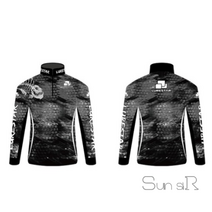 Sun siR 반팔 긴팔 초경량 낚시복 티셔츠, 해골 긴팔 L사이즈