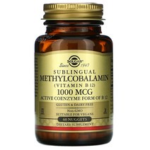 솔가 비타민B12 설하 메틸코발라민 1 000mcg 너겟 60개, 1000 mcg, 60 개