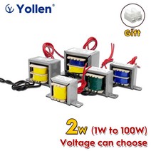 전기변압기 휴대용변압기 가정용ei 2w 전원 변압기 2va 오디오 전압 사용자 정의 220v380v110v 9v12v15v18v24v110v 이중 출력 절연 구리 diy, 220v 듀얼 아웃 3 와이어, ac12v