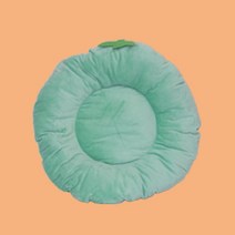 고양이침대Pet Dog Beds Comfortable Fruit Round Super Soft Washable Cat Cushion Warm in, 01 애플 그린_03 L 50X50CM