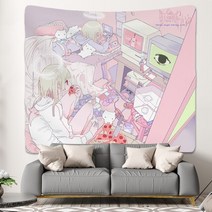 벽걸이 수족관 거실 침실 장식 태피스트리 배경 브러시드 폴리에스테르, [01] 100x75cm, [05] 05