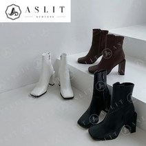 애슬릿 애슬릿 여성 사각코 키높이 하이 힐 앵클 부츠 9.5cm