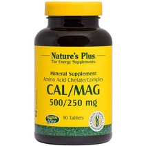미국직구 NaturePlus Cal/Mag 500mg 칼슘 & 250mg 마그네슘 90가지 채식주의 제 자연 에너지 글루텐 프리 90인분, 수량, 상세참조