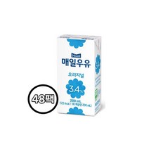 매일 멸균우유 오리지널 200ML 48팩, 48개