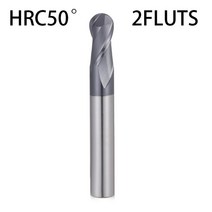 Q.Grt 볼 노즈 엔드 밀링 커터 텅스텐 카바이드 CNC 라우터 비트 도구 HRC50 55 65 2 플루트 밀, 03 HRC50 2F_12 R2XD4X100