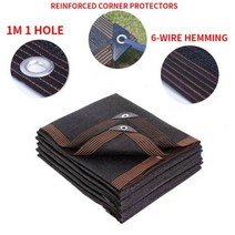 차량용 어닝 그늘막 두꺼운 12 핀 90% 음영 비율 자외선 방지 HDPE 검은 색 그물 야외 퍼걸러 자동차 차고, 01 black_03 2x4m