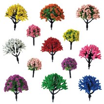 컬러나무모형 34종/건축모형 디오라마 조경재료 모형나무, 옵션30.컬러 나무 모형-8cm(2개입)/T-77