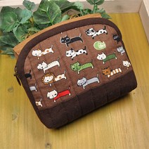 [퀼트패키지] 냥이 파우치 _ 브라운 (직접만드는상품) DIY 패키지