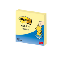 3M 쓰리엠 포스트잇 KR-330 팝업 리필용 (76 x 76 mm) 10매, 10개, 노랑