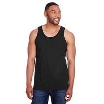 Champion 챔피온 남성용 링스펀 면 탱크 탑 (CP30) 블랙.