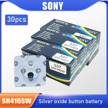 소니 337 SR416SW LR416 337A e336 1.55V 은 산화물 배터리 시계 장난감 계산기 일본 제 버튼 코인 셀 2-30 개, [05] 30PCS