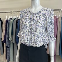 케이엘 KL 에스닉패턴 블라우스 아이보리 KGBLLF9000