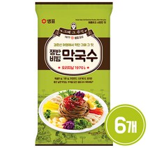 샘표 쟁반비빔 막국수, 126g, 6개