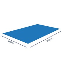 수영장뜰채 그물망수영장 매트 직사각형 접이식 폴리에스터 바닥 천 카펫 보호 매트 풍선 수영장 바닥, 290x206cm