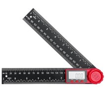 [기타자동차용품] 0-200Mm 8Inch Digital Meter Angle Inclinometer Ruler Electron Goniometer Protractor, 01 BlackRed