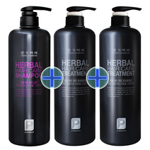 댕기머리 프로페셔널 허벌 헤어 케어 샴푸 1개 + 트리트먼트 2개