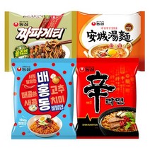 농심 신라면5봉+안성탕면5봉+짜파게티5봉+배홍동비빔면4봉, 단일옵션