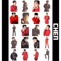 EXO 아이돌 포토카드 굿즈 여행스티커 세트 빈티지 다꾸 다이어리 노트북 캐리어꾸미기, 김중대