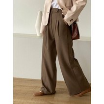 브이핏 8P 투턱 와이드 긴바지 팬츠