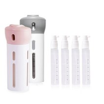 4in1여행용 로션보틀 화장품 공병 (색상 2종), 핑크, 1개