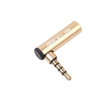 1pcs Gold-plated Connector 3.5mm jack Right Angle Female to 4Pole Male Audio Stereo Plug L Shape Jac, 한개옵션0