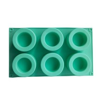 벽돌틀 시멘트 블럭6구멍 실리콘 화분 금형 DIY 수동 점토 공예 만들기 석고 콘크리트 식물 냄비 케이크, 02 013green