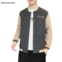 Sevenmoon 여름남자 데일리 경박스럽다 오버핏 간략하다 도안 재킷 코트