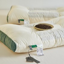 경추베개 순면 결명자차씨 쿠션 메밀껍질 경추보호베개 수면보조 오리지널 낮은베개심 싱글더블 한쌍세트 가정용, C01-1kg약