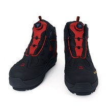 락크웰 선상 갯바위 3D컷 탈부착 핀펠트 낚시화 - 교체용 고무밑창 포함, 레드, 255