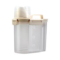 케이홈 반려동물 강아지 고양이 사료통 1.5L 2.5L, 사료통 베이지