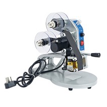 유통기한 날인기 생산일자 인자기 코딩 수동 기계, 은색