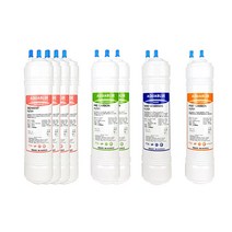 야자수카본 국내생산 현대큐밍 정수기 필터 호환 P-P32CS 1년세트 8개, (나노업그레이드) 11인치단방향8개(PP32CS)