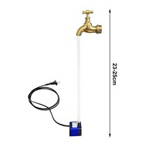 수기운보충 물레방아 벽천분수 연못 태양광분수 떠 다니는 수도꼭지 물 분수 키트 마술 꼭지 달리기 등 휴일 선물 보이지 않는 흐르는 주둥이 물 깡통 분수 야드 예술, a