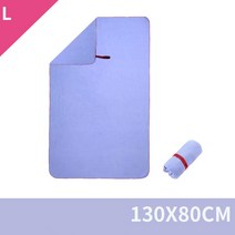 10 종 경기 스포츠 타월 L 130X80cm, 평균 코드, 달콤한 타로 보라색 부드러운